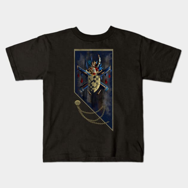 Templars of the dark blood Kids T-Shirt by ArachnaVonFenrir